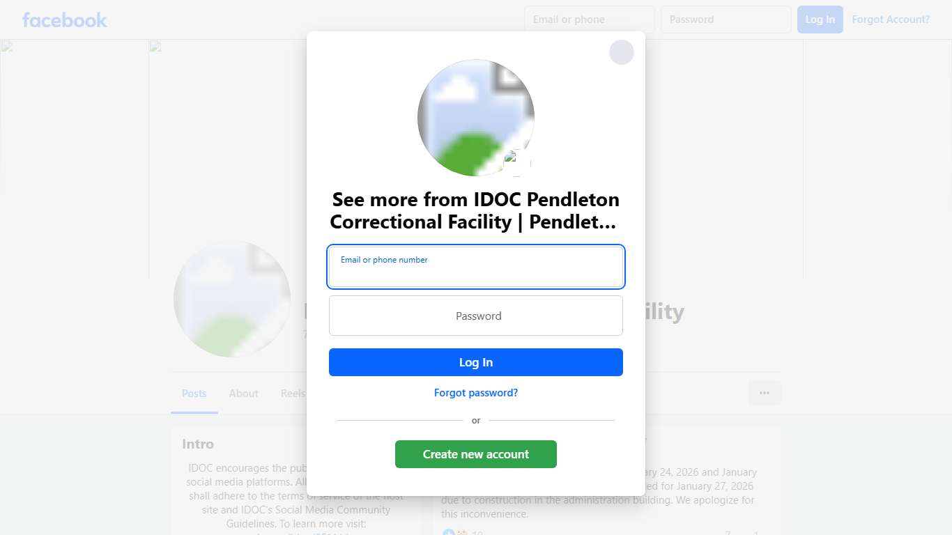 IDOC Pendleton Correctional Facility Pendleton IN Facebook