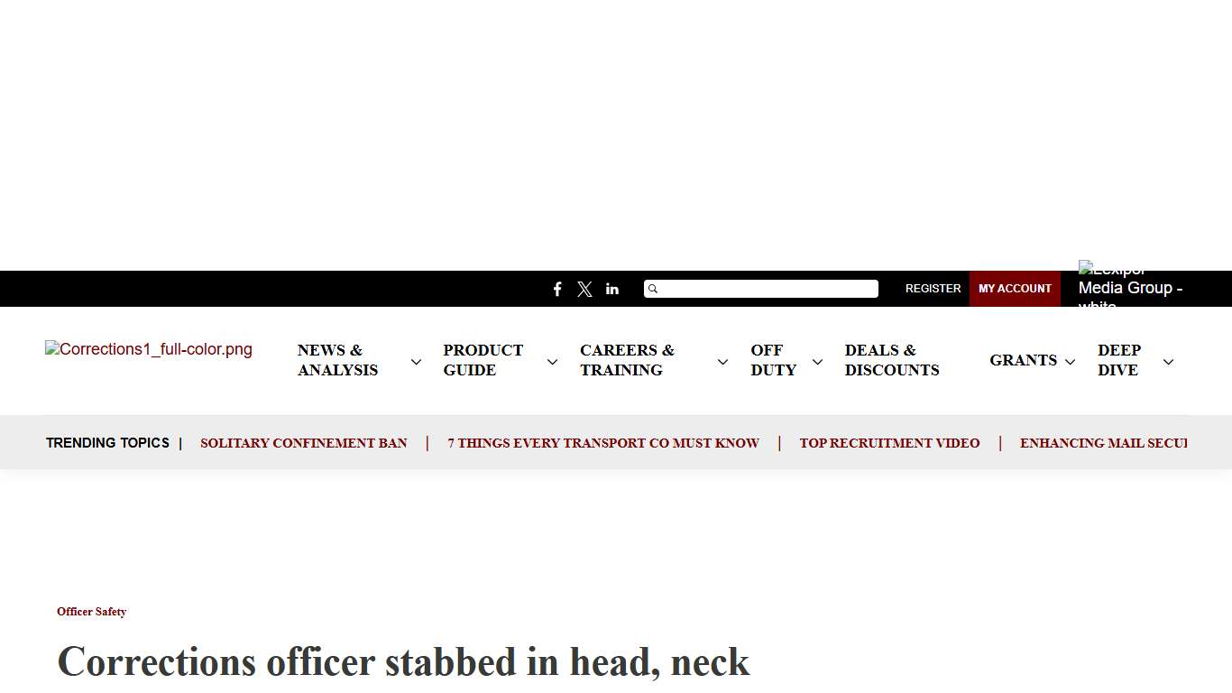 Corrections officer stabbed in head, neck by inmate at Ind. prison